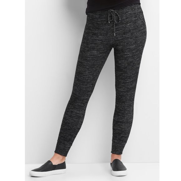 Gap Softspun Joggers Marled Black Large - Picture 4 of 11